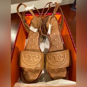 Tory Burch NEW RARE Espadrille Heel Sandals